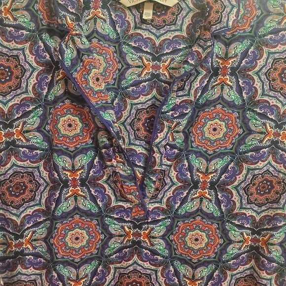 Victoria's Secret Mayfair Comfy Sleepshirt Boho Print Pink Purple Size Small/P - Picture 6 of 10